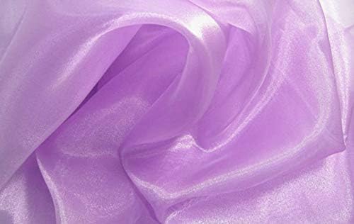 VDS Pack of 300 | Light Purple | Organza Chair Sashes Crystal Sheer Tulle Dining Chair Bows Tie Ribbon for Wedding Birthday Graduation Engagement Ceremony Event Party Banquet Venue Hotel Decoration