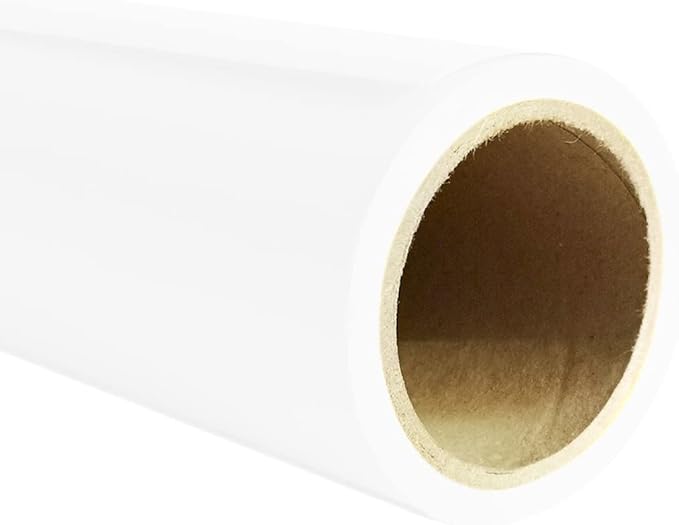 Seamless Photo Photography Backdrop Paper, Photo Background Paper Roll (Eco Bright White, 107”x19.5')