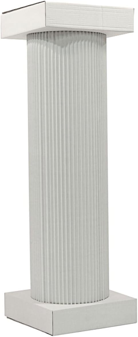 Anderson's 4 Foot White Traditional Cardboard Columns Kit, Set of 2, Decorations, Props, Photo Booth, Photo Ops, Prom, Homecoming, Event Décor