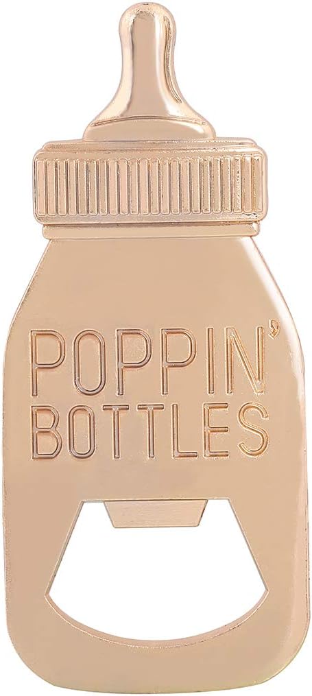 24pcs Bottle Opener Baby Shower Favor for Guest,Rose Gold Feeding Bottle Opener Wedding Favors Baby Shower Giveaways Gift to Guest, Party Favors Gift & Party Decorations Supplies (Blue, 24)