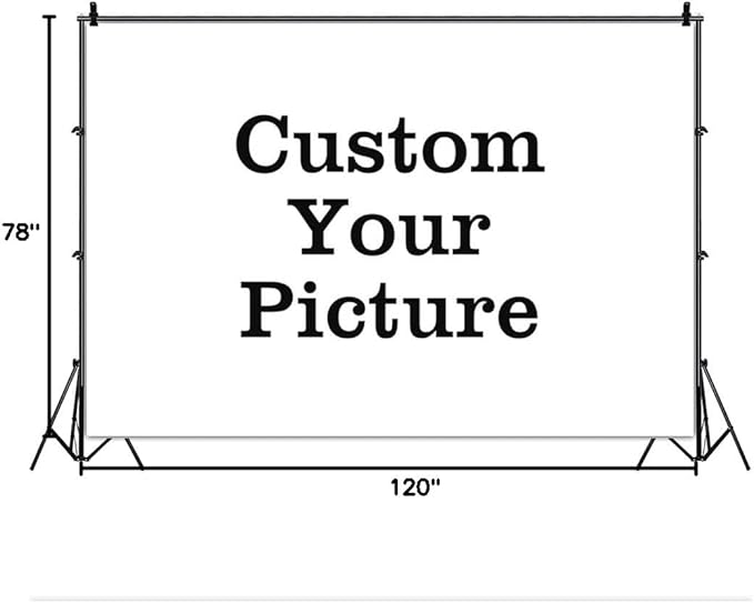 Leowefowa 10x6.5ft Custom Backdrop Personalized Photography Backdrop Vinyl Custom Banner Customized Your Image Birthday Bridal Baby Shower Wedding Gender Reveal Anniversary Party Decor