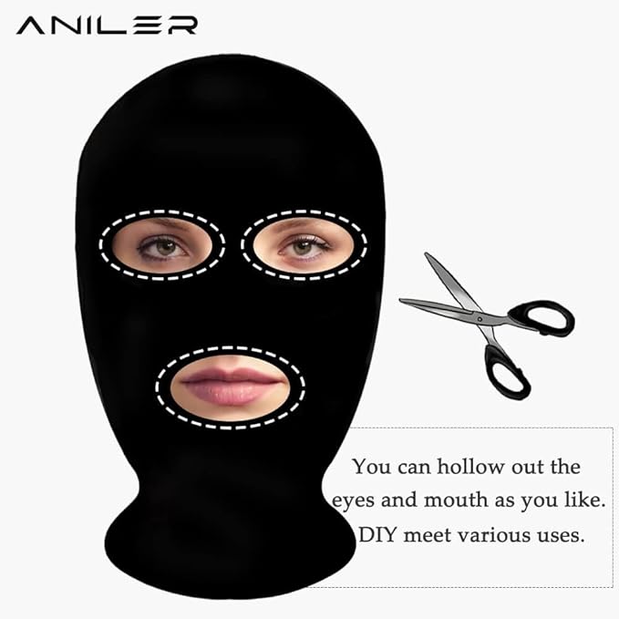 Aniler Men's and Women's Spandex Full Body Zentai Costume Bodysuit