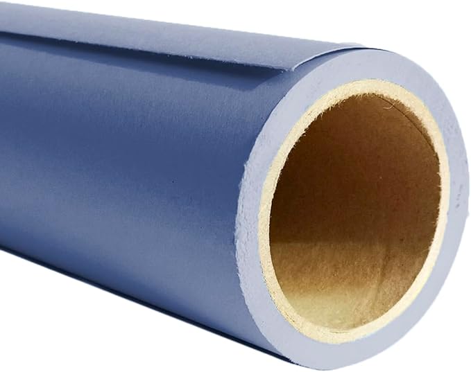 Seamless Photo Photography Backdrop Paper, Photo Background Paper Roll (Deep Blue, 107”x19.5')