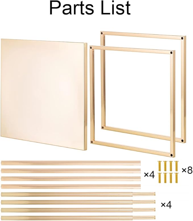 Gold Stand Wedding Centerpieces for Tables - 39.4in Tall Vases for Centerpieces, 2 Pcs Metal Column Flower Stand, Rectangular Flower Display Rack, Wedding Decorations for Tables, Party, Events, Home