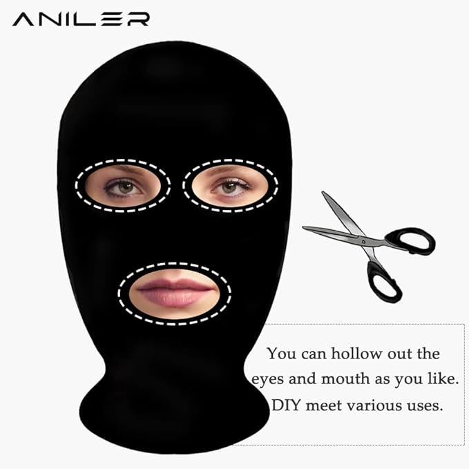 Aniler Men's and Women's Spandex Full Body Zentai Costume Bodysuit