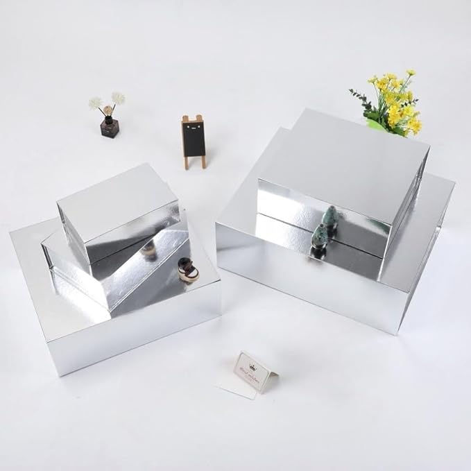 2 Pack Extra Large Silver Gift Box 17x14.5x6 inch Luxury Gift Box for Presents with Magnetic Closure Lid Collapsible,Birthday,Christmas,Contains Card, Ribbon,Tissue Paper,Shredded Paper Filler