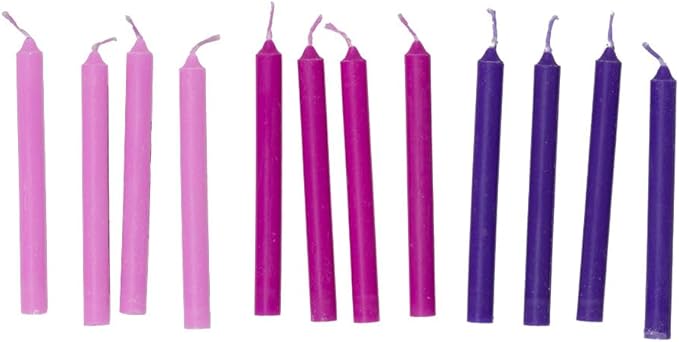 Birthday Candles (Pinks and Purples) Case of 12-144 Candles Total