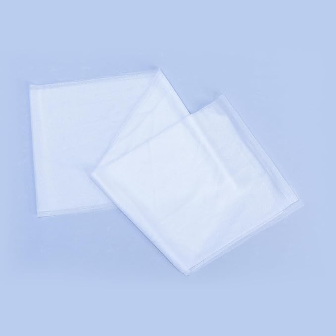 VDS Pack of 100, White, Sheer Chiffon Chair Sashes Bows Chair Cover Back Tie Ribbon for Wedding Birthday Baby Shower Engagement Ceremony Event Party Banquet Restaurant Dining Chair Decoration