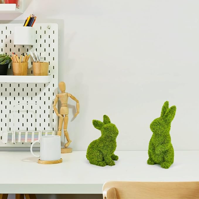 Moss Easter Bunny Decorations(4PCS)