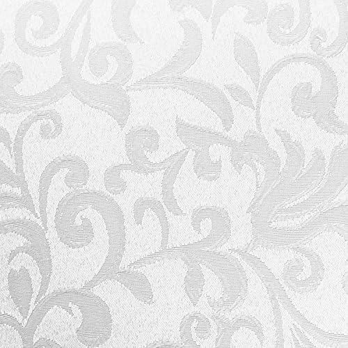 Ultimate Textile Somerset Damask White Cloth Napkins - 17" x 17" (Set of 36) Wrinkle & Stain Resistant Polyester, Machine Washable for Weddings & Events