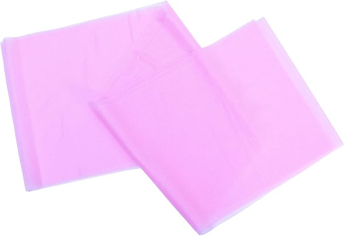 VDS Pack of 125, Bubblegum Pink, Sheer Chiffon Chair Sashes Bows Chair Cover back Tie Ribbon for Wedding Birthday Baby Shower Engagement Ceremony Event Party Banquet Restaurant Dining Chair Decoration