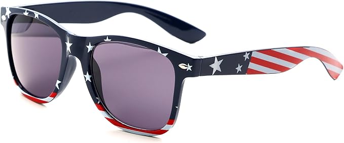 Fsmiling Bulk American Sunglasses USA Flag Sunglasses Patriotic Sunglasses-10/24Pack