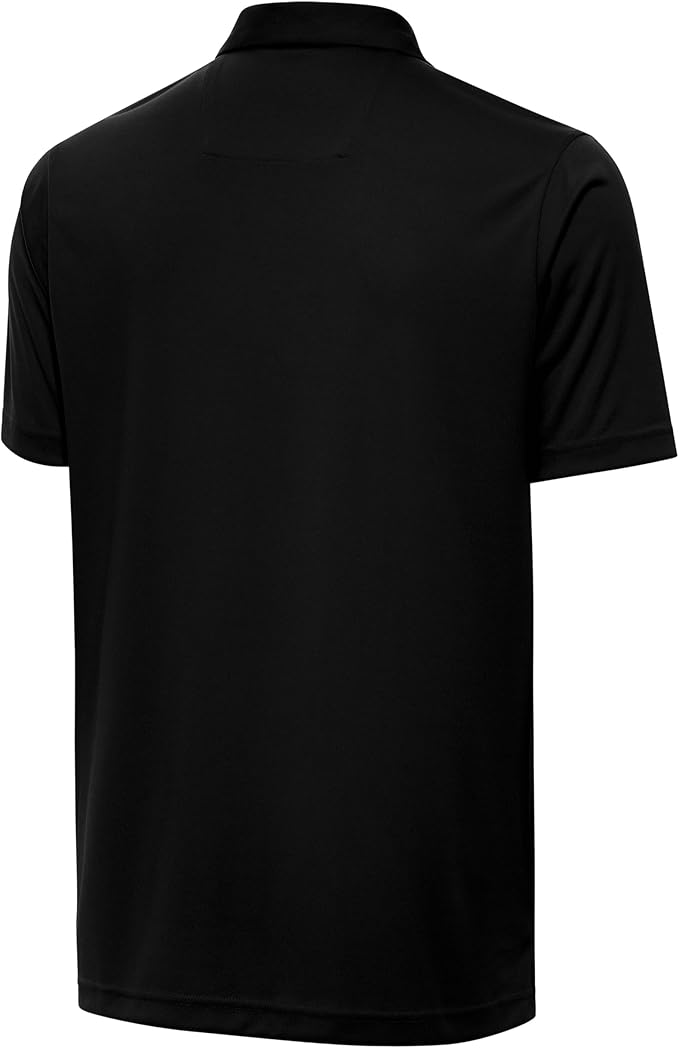 Antigua Real Madrid Men’s Tribute Polo, Performance Soccer Fan Golf Shirt in 100% Poly Jersey