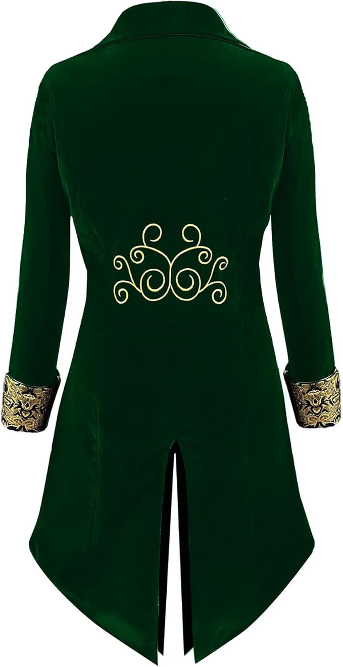 Men‘s Medieval Victorian Jacket Steampunk Tailcoat Masquerade Costumes