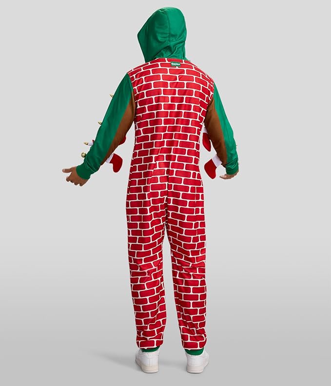 Tipsy Elves Christmas Onesies for Adults - Comfy Unisex Matching Holiday Jumpsuits with Convenient Pockets
