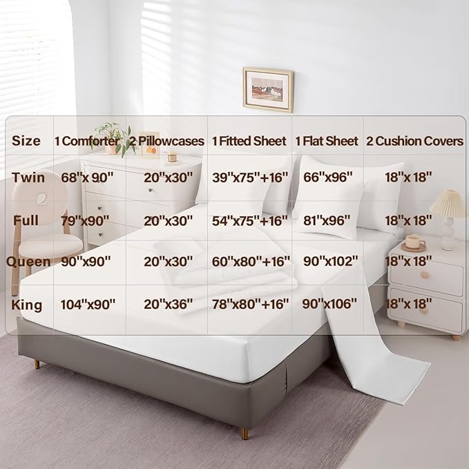 Feelyou Yellow Black Bedding Set Full Size Boys Girls Geometric Strip Lines Comforter Set with Sheets 7 Piece for Bed in a Bag Abstract Modern Bed Set with Comforter,Sheets,Pillowcases