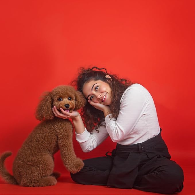Kate Seamless Paper Backdrop Red Paper Backdrop Seamless Backdrop Paper Rolls (53''x16.4' Scarlet)