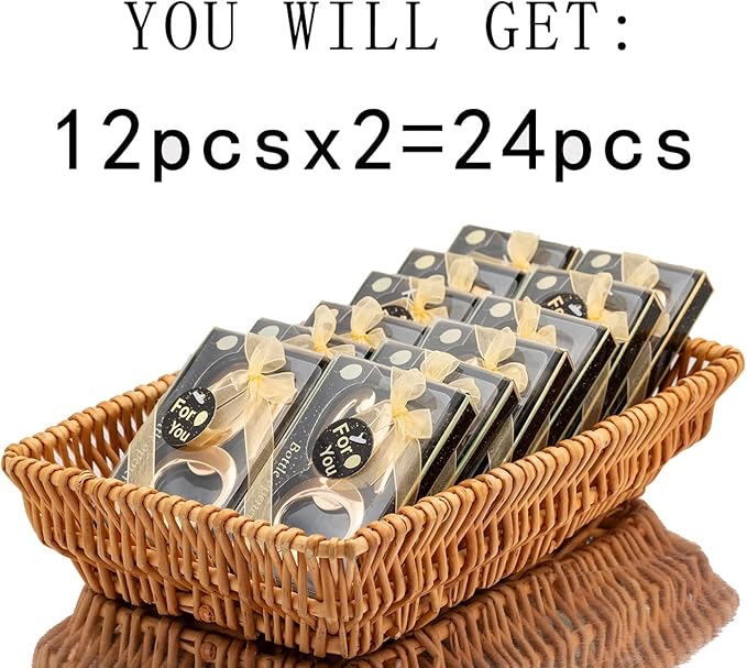 24PCS Latest 50 Bottle Openers for 50th Birthday Party Favors or 50th Wedding Party Gifts 50th Birthday Party Gifts Souvenirs Decorations for Guests