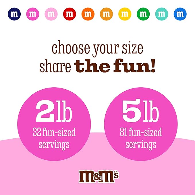 M&M’S WORLD Bachelorette Milk Chocolate Candy - 2lbs of Bulk Candy, Party Favors, Bachelorette Party Favors, Bridal Shower Gifts and More