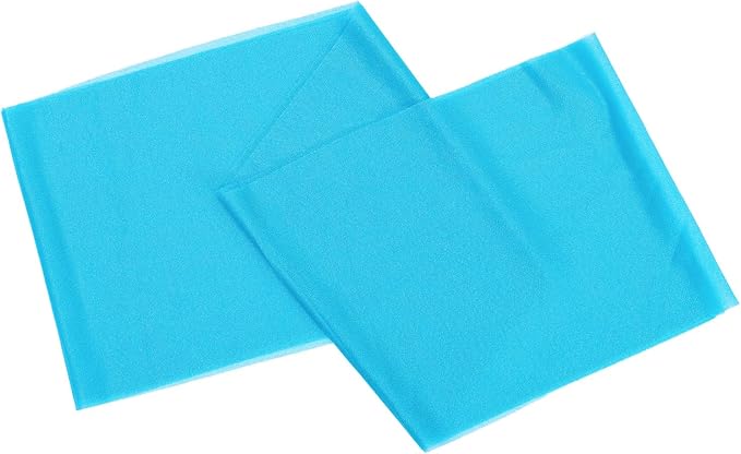 VDS Pack of 250, Turquoise, Sheer Chiffon Chair Sashes Bows Chair Cover Back Tie Ribbon for Wedding Birthday Baby Shower Engagement Ceremony Event Party Banquet Restaurant Dining Chair Decoration