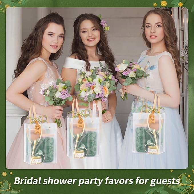68Pcs Baby Shower Prizes for Game Winners Gifts Wedding Bridal Shower Gifts Including Glass Cans Notebooks Soy Candles Hair Clips for Baby Shower Wedding Bridal Shower Game Prizes (6, Green)