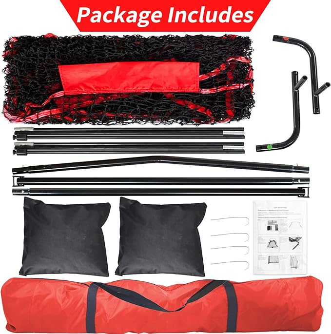 Football Kicking Net - Portable Practice Net with Target Zone for Backyard Punting Passing Snapping Accuracy - Sideline Training Tool for Improving Skills & Confidence for Adults Kids