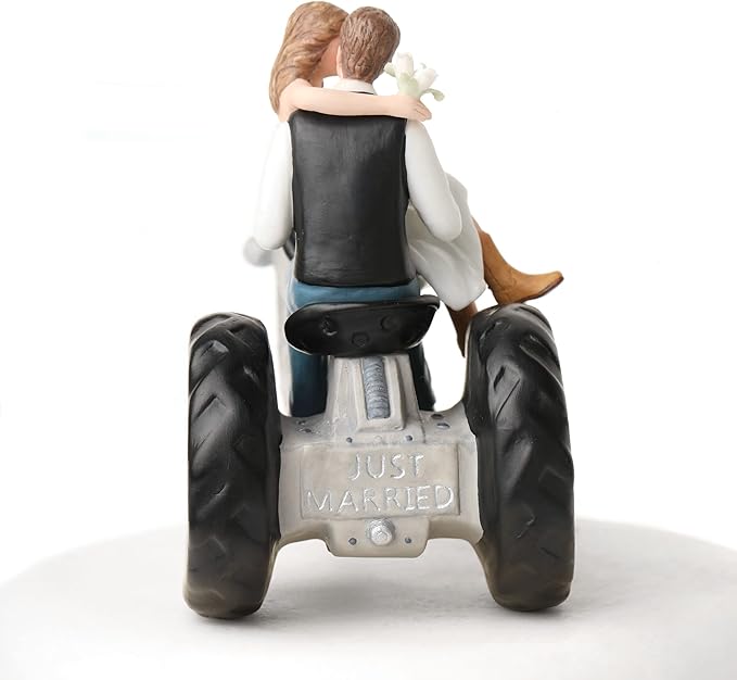 Wedding Collectibles Tractor Western Wedding Cake Topper