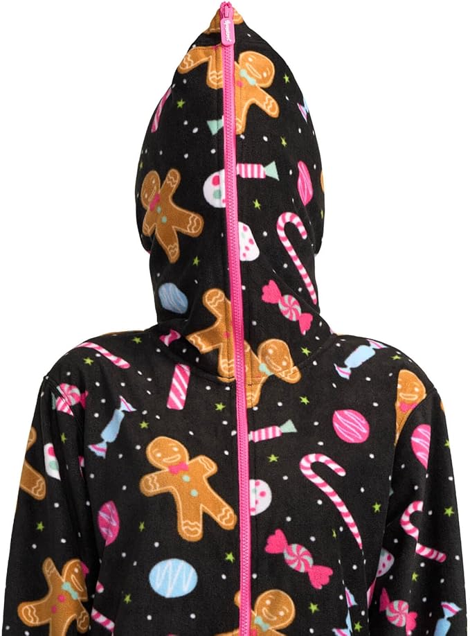 Tipsy Elves Christmas Onesies for Adults - Comfy Unisex Matching Holiday Jumpsuits with Convenient Pockets