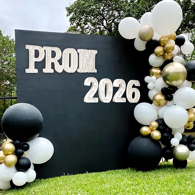 Graduation Decorations 2026 Deals - 8 LED Marquee Light Up Letters Sign "PROM 2026" - Class of 2026 Ornaments for Kindergarten Senior High School College Table Wall Centerpieces Decor Party Supplies