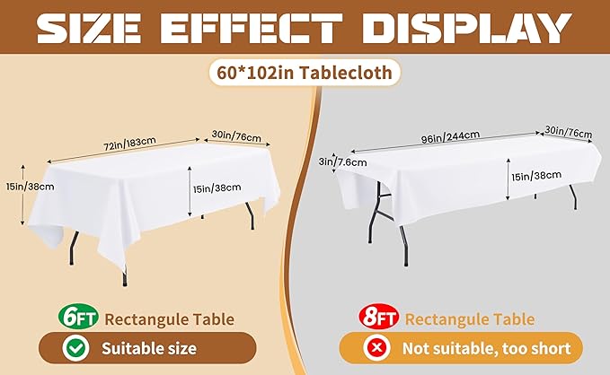 fani 10 Pack 60 x 102 Inch Tablecloth, Pink Tablecloth for 6 Feet Rectangle Tables, Stain and Wrinkle Resistant Washable Fabric Table Cloth for Wedding Party Dining Table Buffet Parties Camping