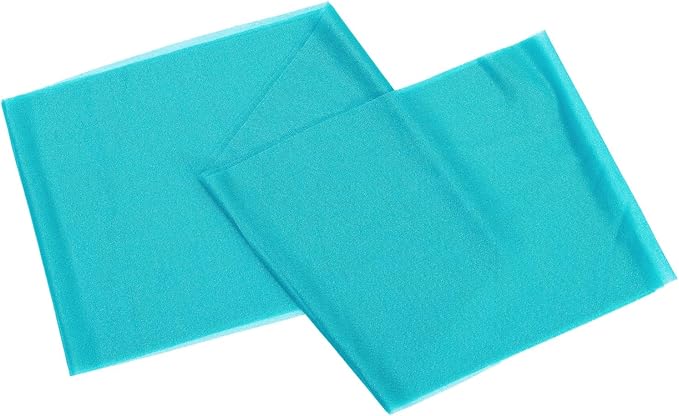 VDS Pack of 250, Peacock Blue, Sheer Chiffon Chair Sashes Bows Chair Cover Back Tie Ribbon for Wedding Birthday Baby Shower Engagement Ceremony Event Party Banquet Restaurant Dining Chair Decoration