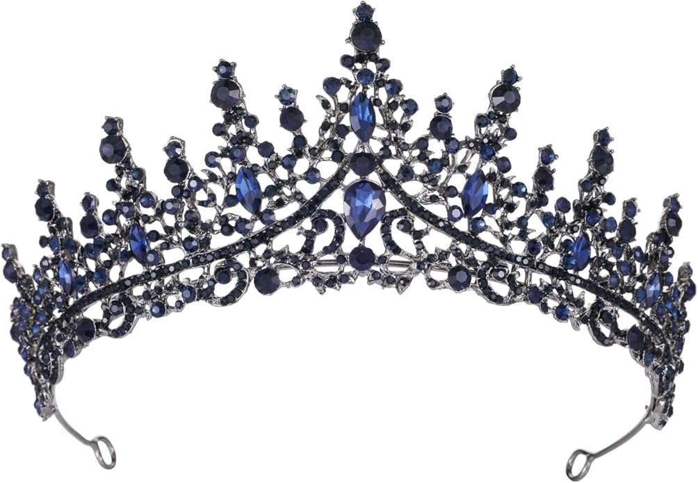 Kamirola Tiaras and Crowns for Women,Tiaras Earrings Necklace, Crystal Bridal Jewelry Set(TR83