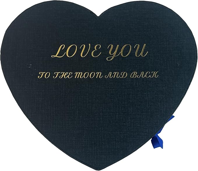 Preserved Roses Heart Shape Box Valentines Day Gifts for Her Mothers Day Forever Flowers (Blue, 27 Roses)