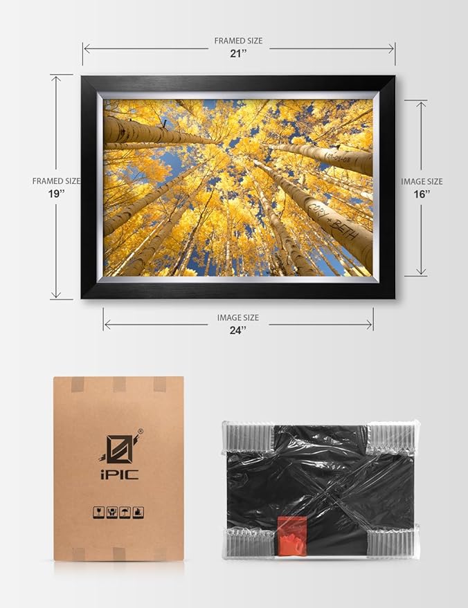 IPIC - Fall in Love, Personalized Canvas Wall Art with Names and Date on for Home Decor, Customized Gift for Anniversary,Wedding,Birthday and Holidays.