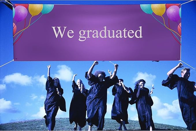 Custom Banners and Signs with Full Color Photo Image Text, Personalized Print 13oz Vinyl Banner for Business Birthday Graduation Parties Indoor Outdoor (4'x7')