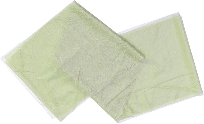VDS Pack of 125, Sage Green, Sheer Chiffon Chair Sashes Bows Chair Cover Back Tie Ribbon for Wedding Birthday Baby Shower Engagement Ceremony Event Party Banquet Restaurant Dining Chair Decoration