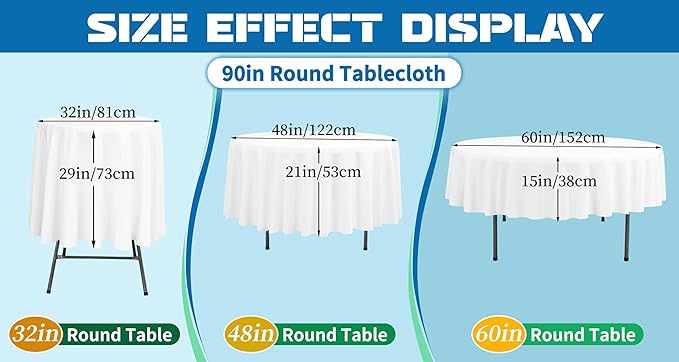 fani 10 Pack 90 Inch Round Tablecloth, Sage Green Polyester Fabric Table Cloth for Round Table, Stain and Wrinkle Resistant Washable Table Cover for Wedding Party Dining Table Buffet and Camping
