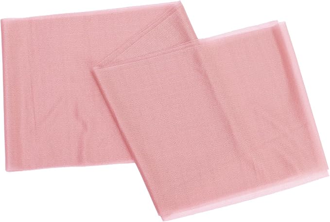 VDS Pack of 300, Dusty Rose, Sheer Chiffon Chair Sashes Bows Chair Cover Back Tie Ribbon for Wedding Birthday Baby Shower Engagement Ceremony Event Party Banquet Restaurant Dining Chair Decoration