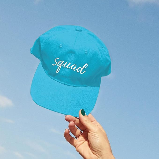 PartyGifts&beyond 6Packs Bachelorette Hat Bridesmaid Hat Bachelorette Party Favors Embroidered Bride Squad Baseball Cap