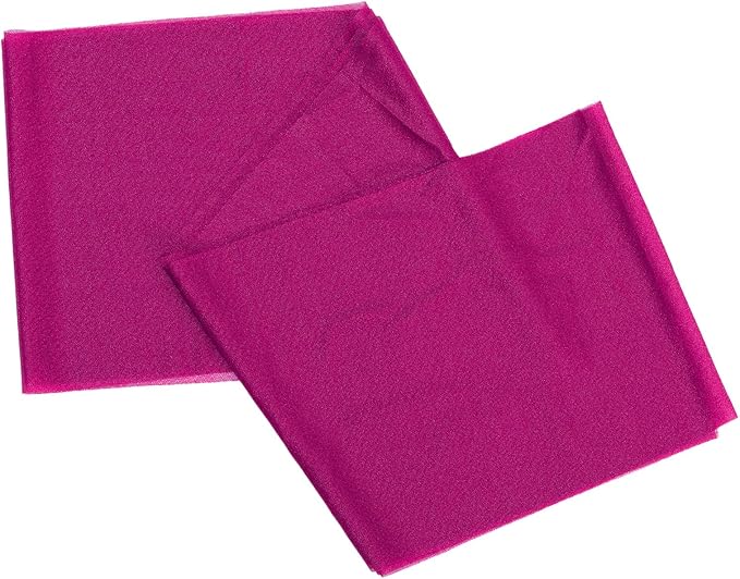 VDS Pack of 125, Magenta, Sheer Chiffon Chair Sashes Bows Chair Cover Back Tie Ribbon for Wedding Birthday Baby Shower Engagement Ceremony Event Party Banquet Restaurant Dining Chair Decoration