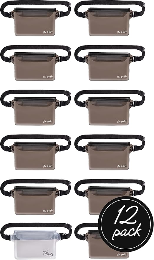 Waterproof Bachelorette Party Fanny Pack Set (12 Pack - Black) 1 “Wife of the Party” Bride Fanny Pack and 11 “The Party” Bachelorette Fanny Packs | Bachelorette Party Favors I Bachelorette Gifts