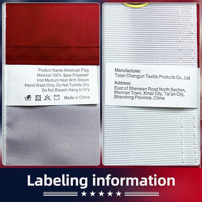Premium American Flag 6x10 Ft TearProof Series for Outside, Heavy Duty Outdoor,Longest Lasting, Super Tough Fade Resistant Spun Polyester, High Wind US Outdoor Flags Embroidered Stars, Sewn Stripes, Brass Grommets