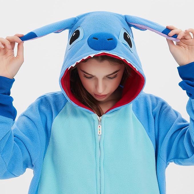 MAJ&COS Animal Onesies Adult Pajamas Halloween Cosplay Costume Unisex Onesie for Women Men