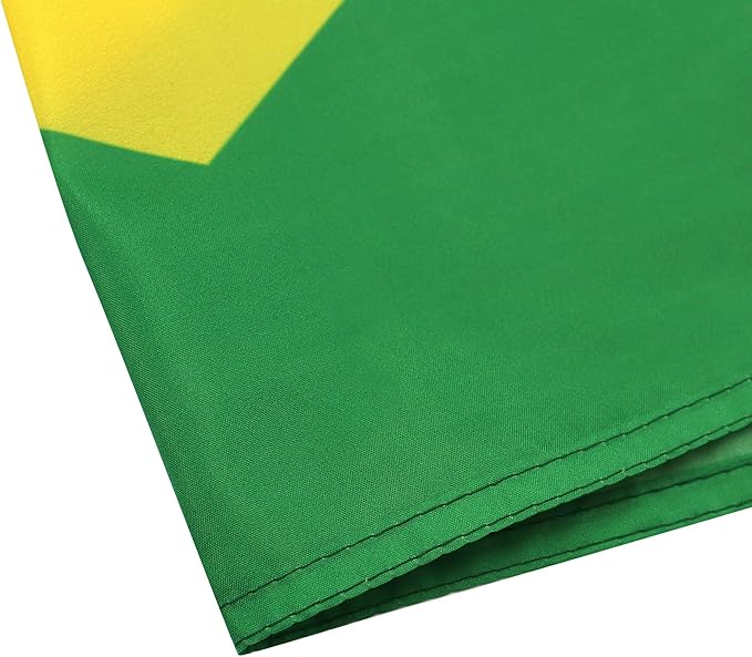 AZ FLAG Set of 10 Brazil Flags – 150 x 90 cm – Brazilian Flag 100% Polyester with Integrated Metal Eyelets