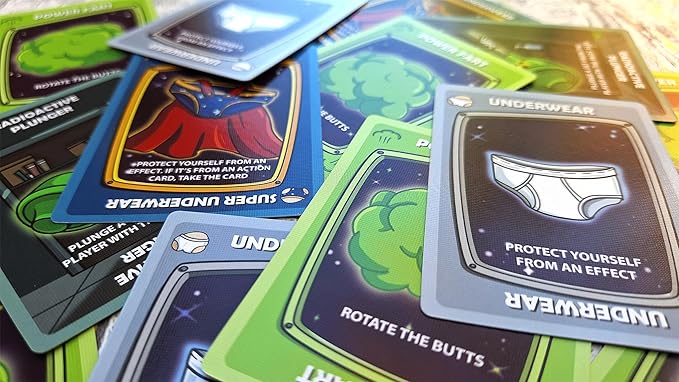 Booties in Space Galactic Edition - Silly Card Game Gift for 2-4 Players by The Dusty Top Hat
