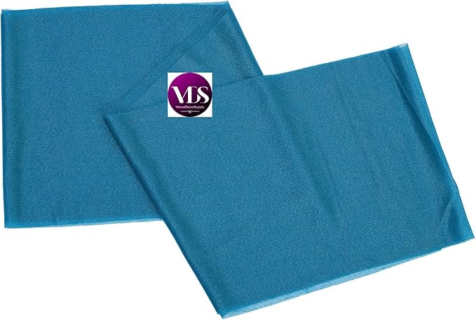 VDS Pack of 100, Dark Teal, Sheer Chiffon Chair Sashes Bows Chair Cover Back Tie Ribbon for Wedding Birthday Baby Shower Engagement Ceremony Event Party Banquet Restaurant Dining Chair Decoration
