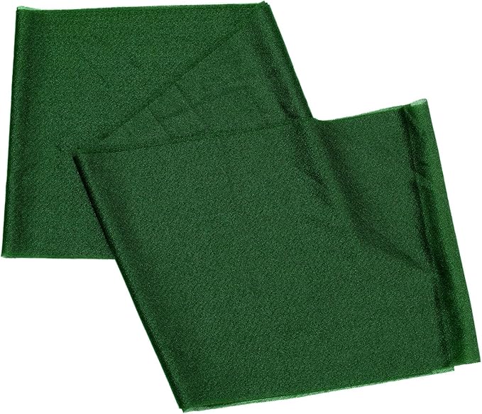 VDS Pack of 200, Hunter Green, Sheer Chiffon Chair Sashes Bows Chair Cover Back Tie Ribbon for Wedding Birthday Baby Shower Engagement Ceremony Event Party Banquet Restaurant Dining Chair Decoration