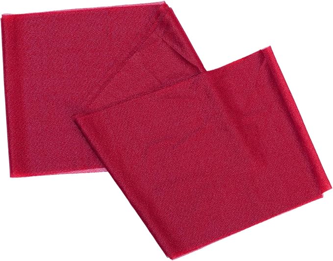 VDS Pack of 200, Red, Sheer Chiffon Chair Sashes Bows Chair Cover Back Tie Ribbon for Wedding Birthday Baby Shower Engagement Ceremony Event Party Banquet Restaurant Dining Chair Decoration