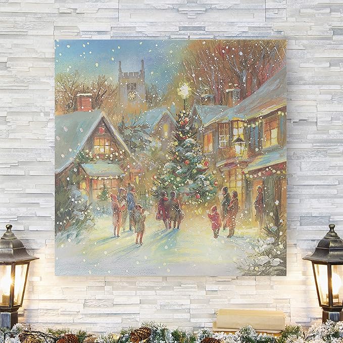 Evening Carol' By Jim Mitchell Gallery Wrapped Canvas Christmas Wall Art