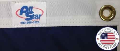 Premium American Flag 5x8' - 100% Made in the USA - Durable, Long Lasting, Bright & Vivid Nylon Material - Densely Embroidered Stars, Sewn Stripes with Lock Stitching, Four Rows of Lock Stitching on the Fly End, Tough Enough for Both Commercial and Res...